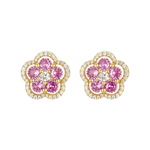 9EP649 DLUX GP SS FLOWER POST EARRINGS