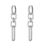 9EP684 DLUX SS CZ LINK EARRING