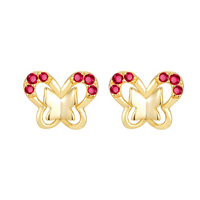 9EP685 GP SS BUTTERFLY SB STUD EARRING