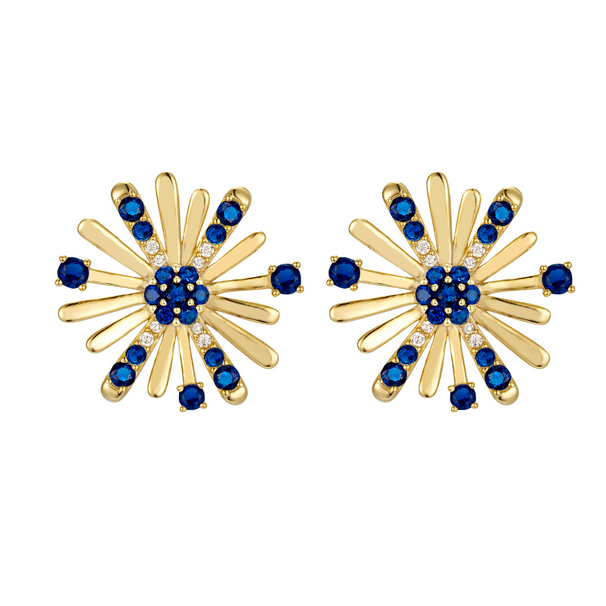 9EP687 DLUX GP SS STARBURST STUD EARRING
