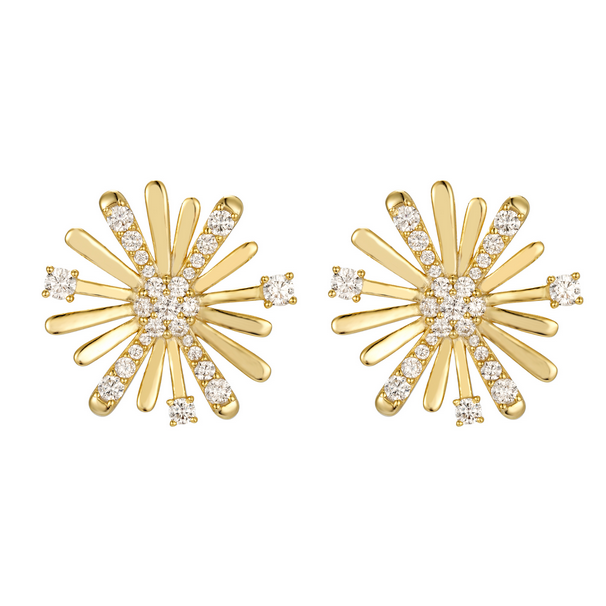 9EP687 DLUX GP SS STARBURST STUD EARRING