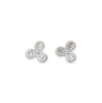 9EP794 DLUX SS CZ POST EARRINGS