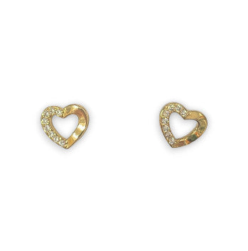 9EPS872 DLUX GOLD FILLED OPEN HEART SB STUD