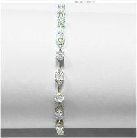 9B343 DLUX SS CZ BRACELET