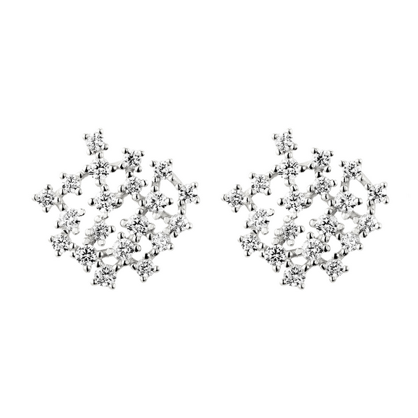 9EP646 DLUX RP SS CLUSTER EARRINGS