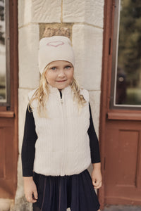 ZU081 ZUBII CHAIN HEART CUFF BEANIE