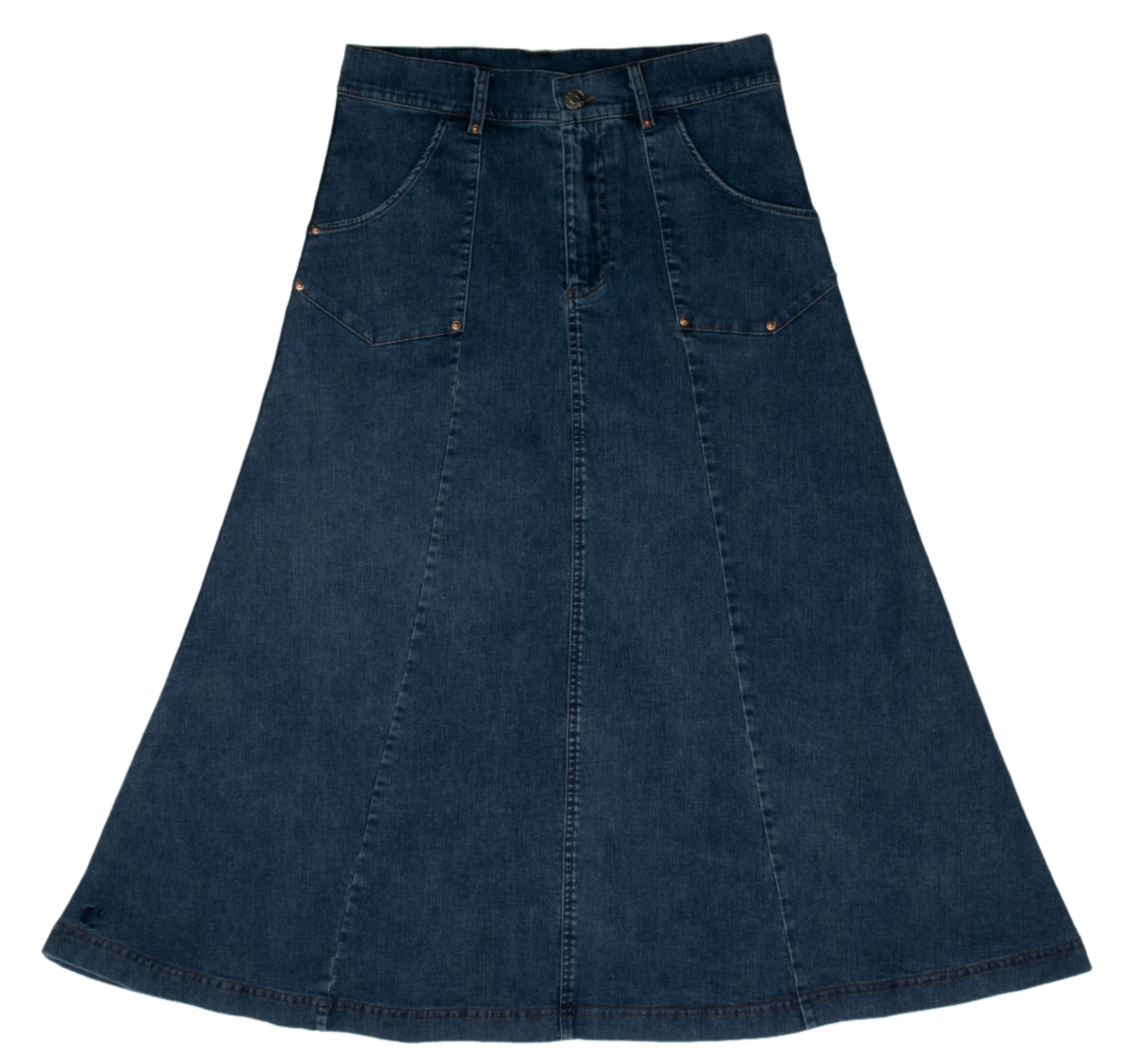 AL2986 CREW POCKET MAXI SKIRT