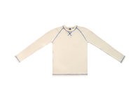 AL2785 CREW WAFFLE COVERSTITCH TEE