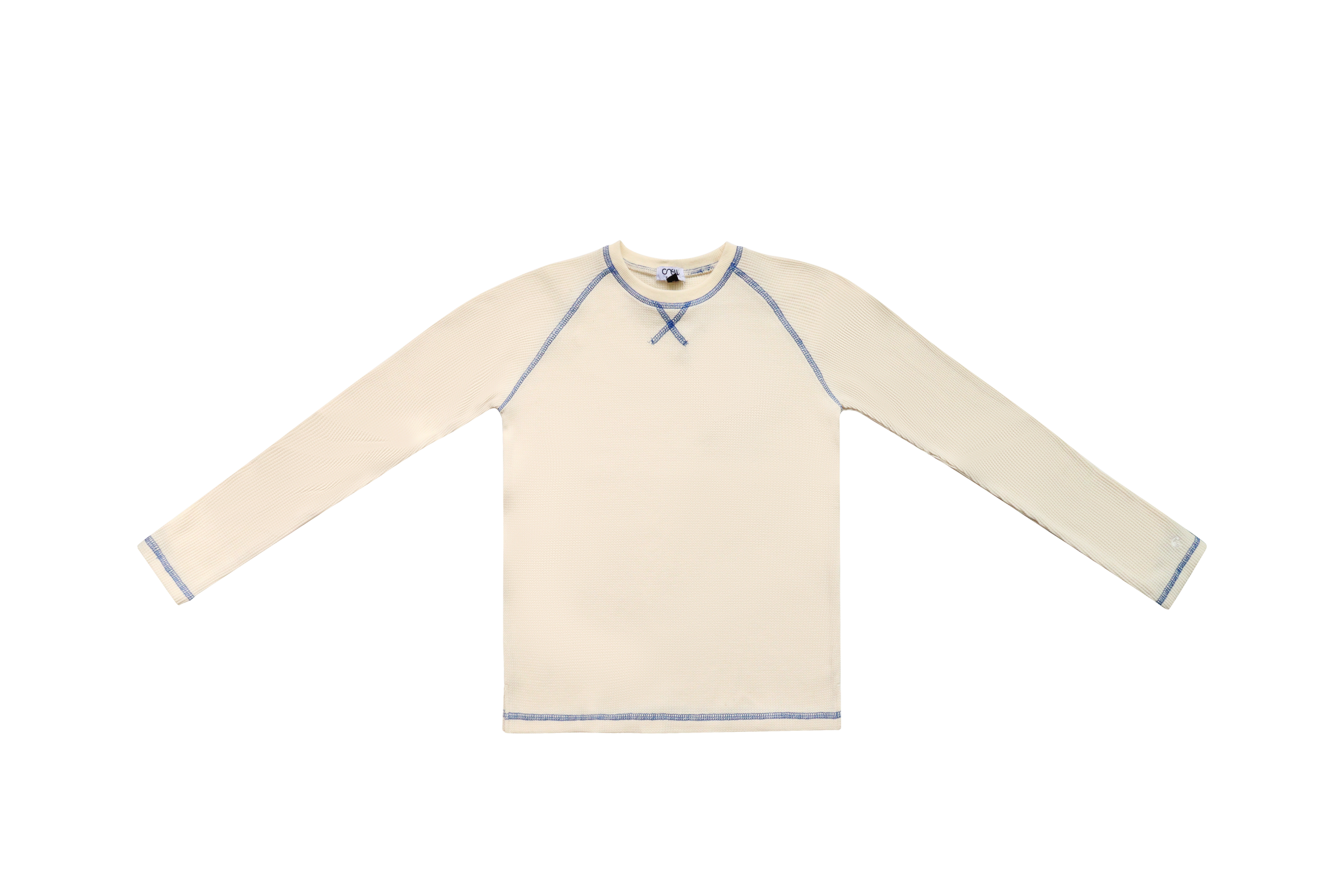 AL2785 CREW WAFFLE COVERSTITCH TEE