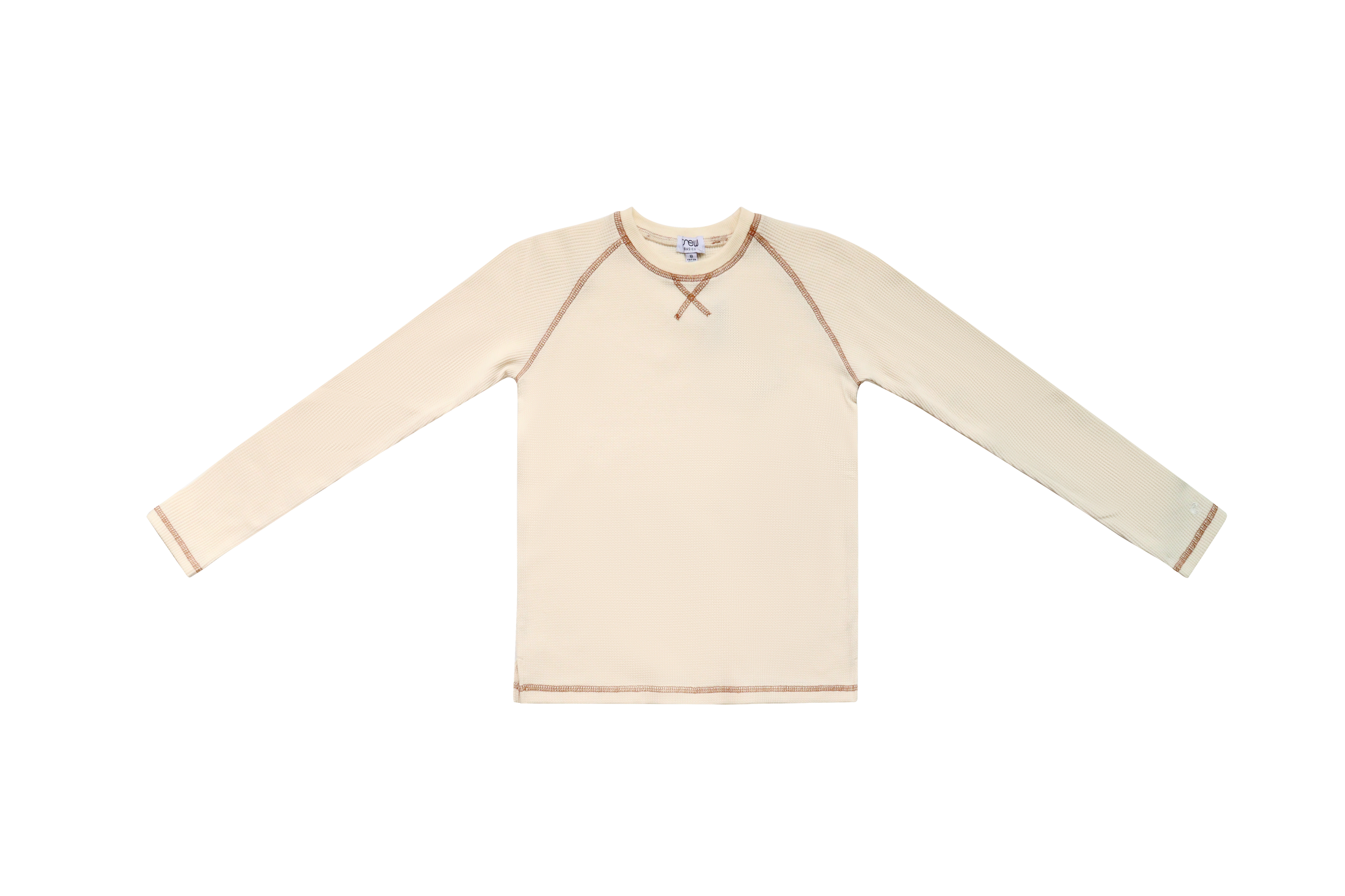 AL2785 CREW WAFFLE COVERSTITCH TEE