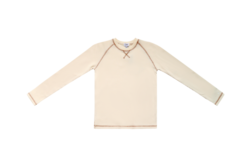 AL2785 CREW WAFFLE COVERSTITCH TEE