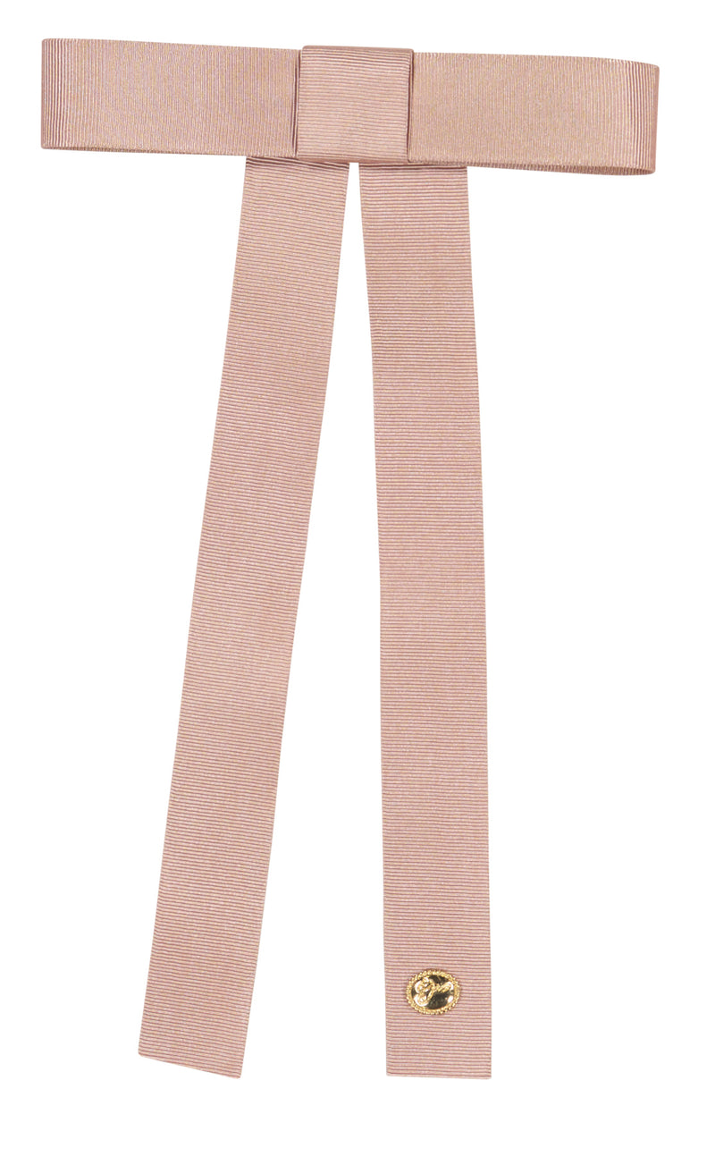 AL4351 DACEE SATIN TUXEDO BOW LARGE CLIP