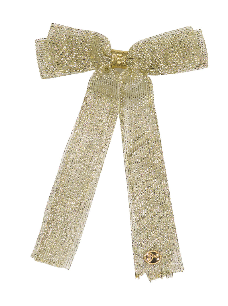 AL4354 DACEE METALLIC BOW LARGE CLIP