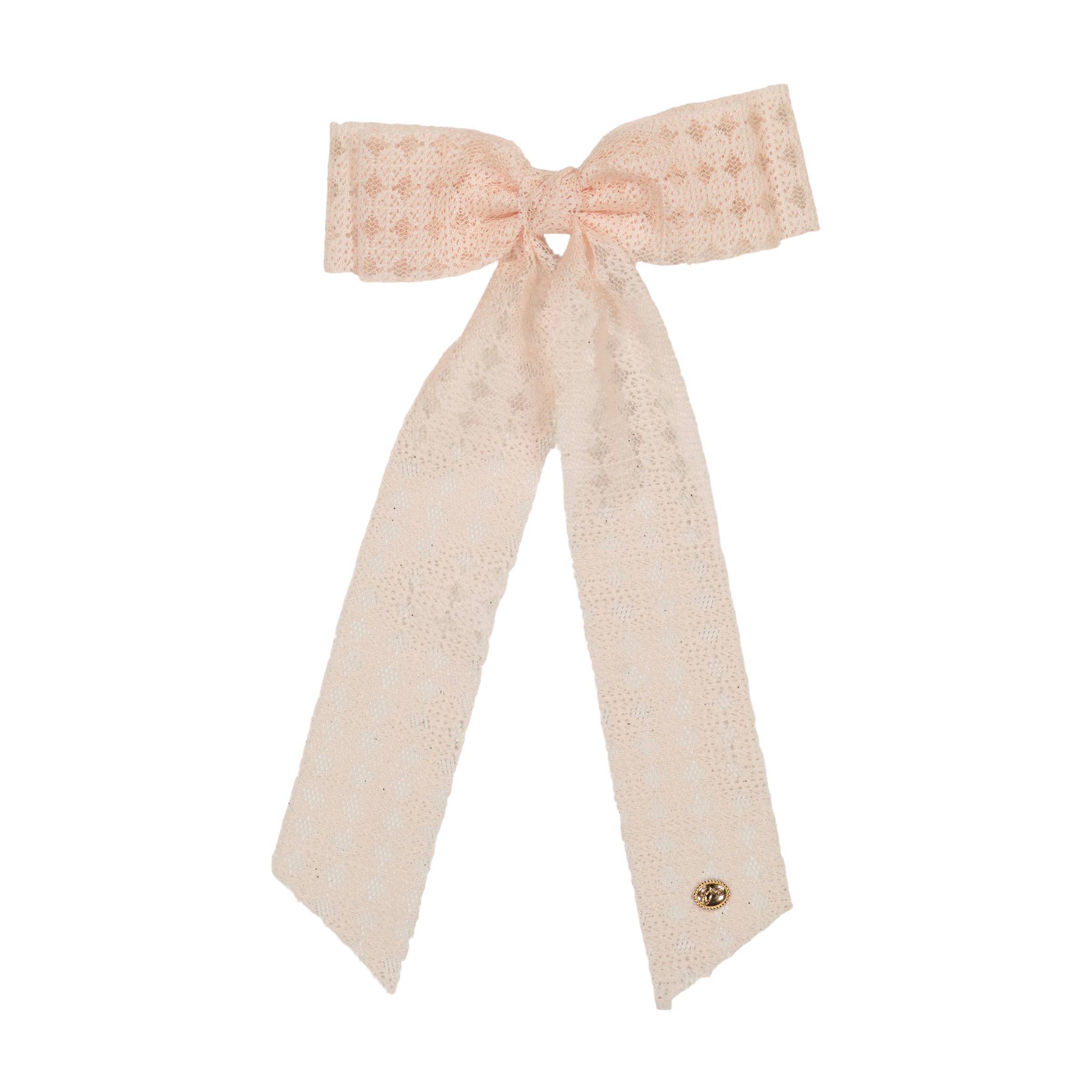 AL4564 DACEE LACE MESH BOW LARGE CLIP