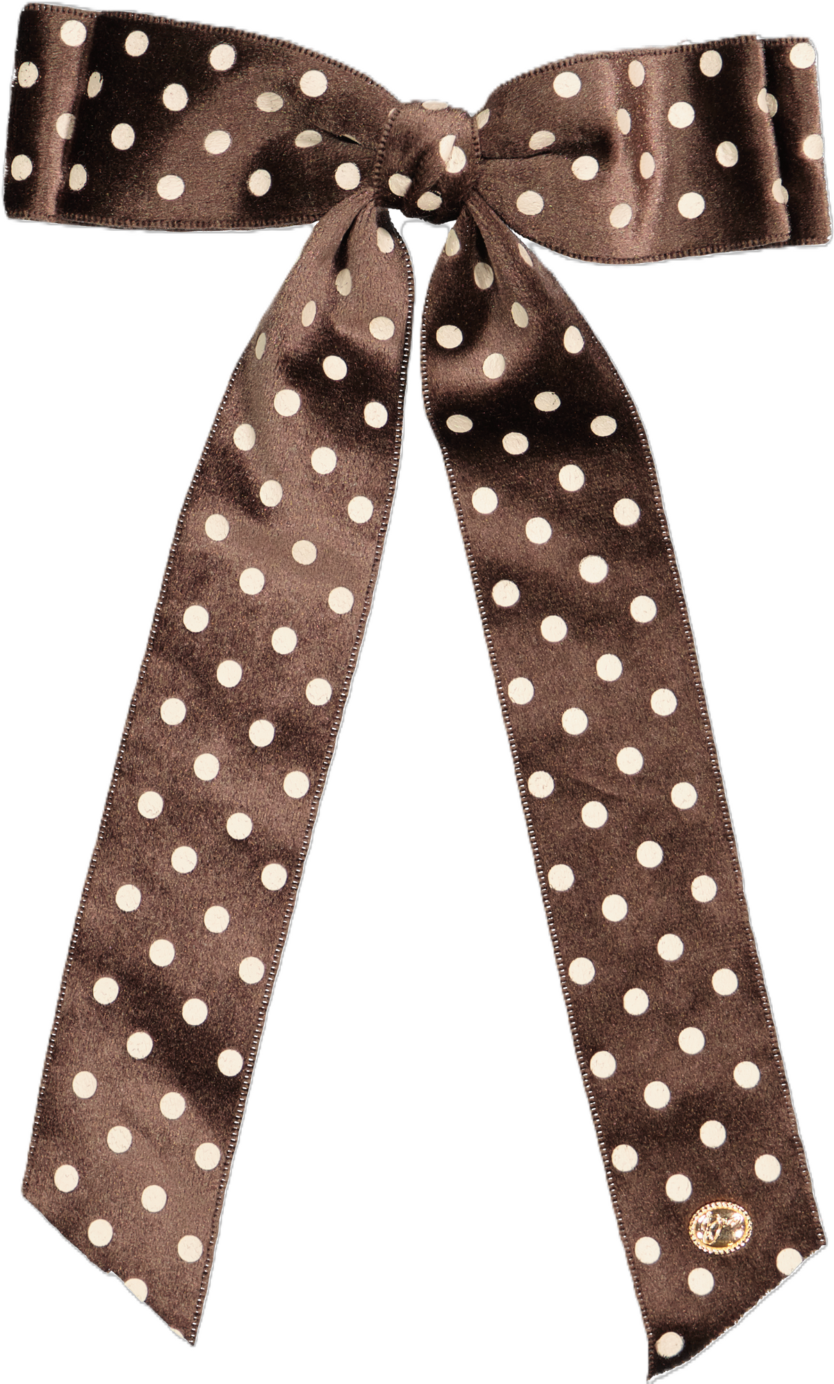 AL4644 DACEE VELVET POLKA DOTS LARGE CLIP