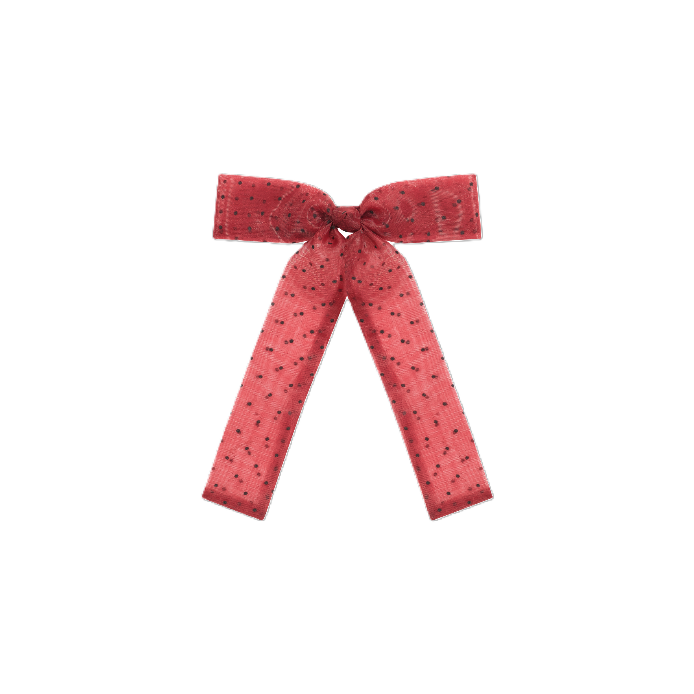 AL4660 DACEE ORGANZA VELVET POLKA DOTS LARGE CLIP