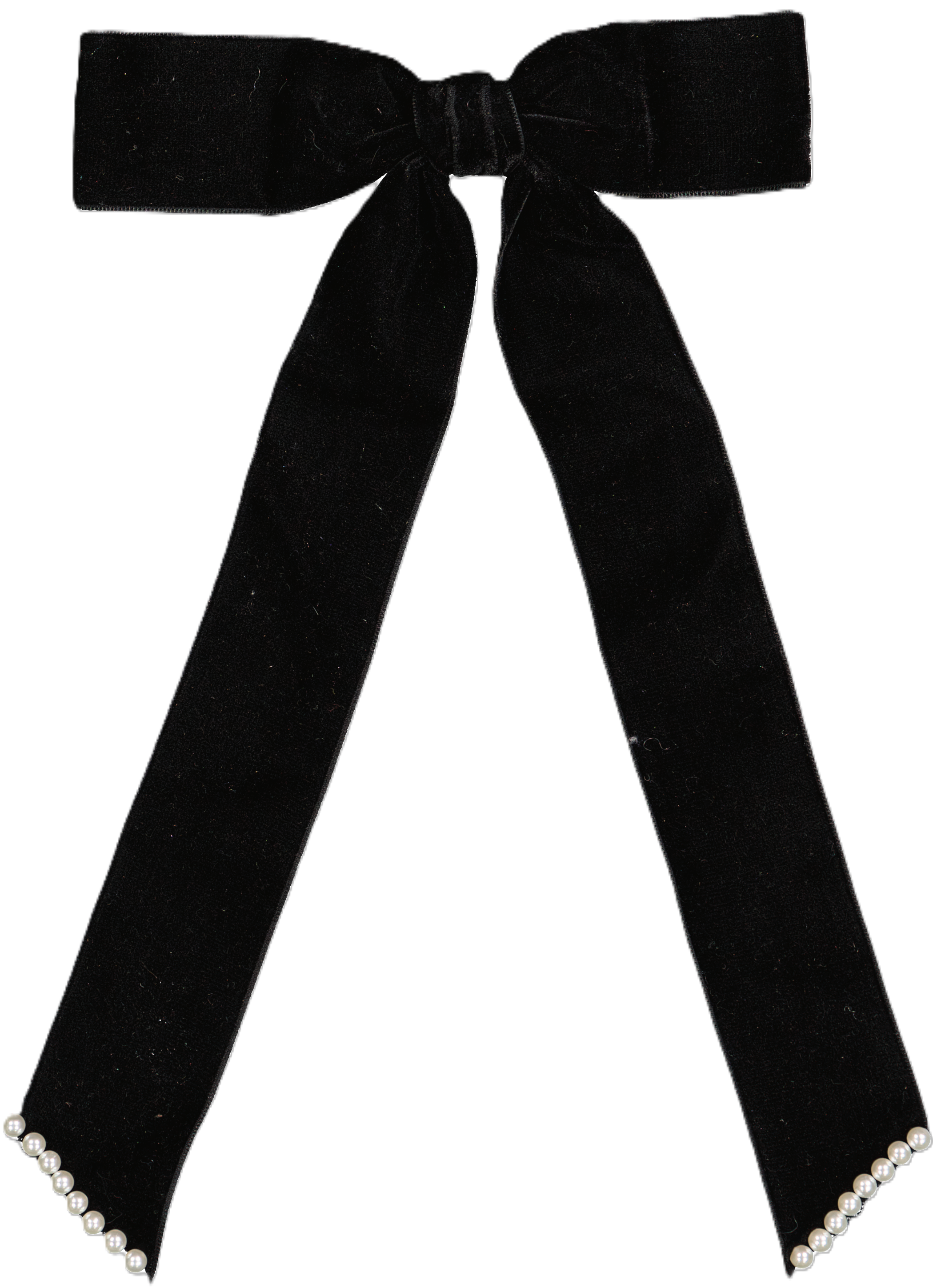 AL4663 DACEE VELVET PEARLS LARGE CLIP