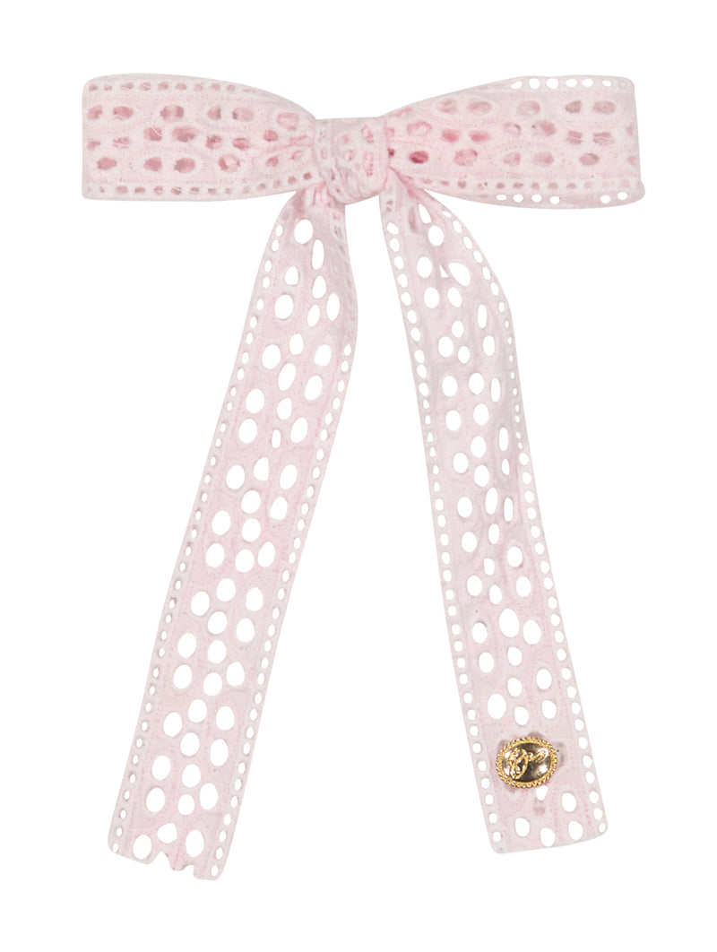 AM4356 DACEE BLACK EYELET BOW MEDIUM CLIP