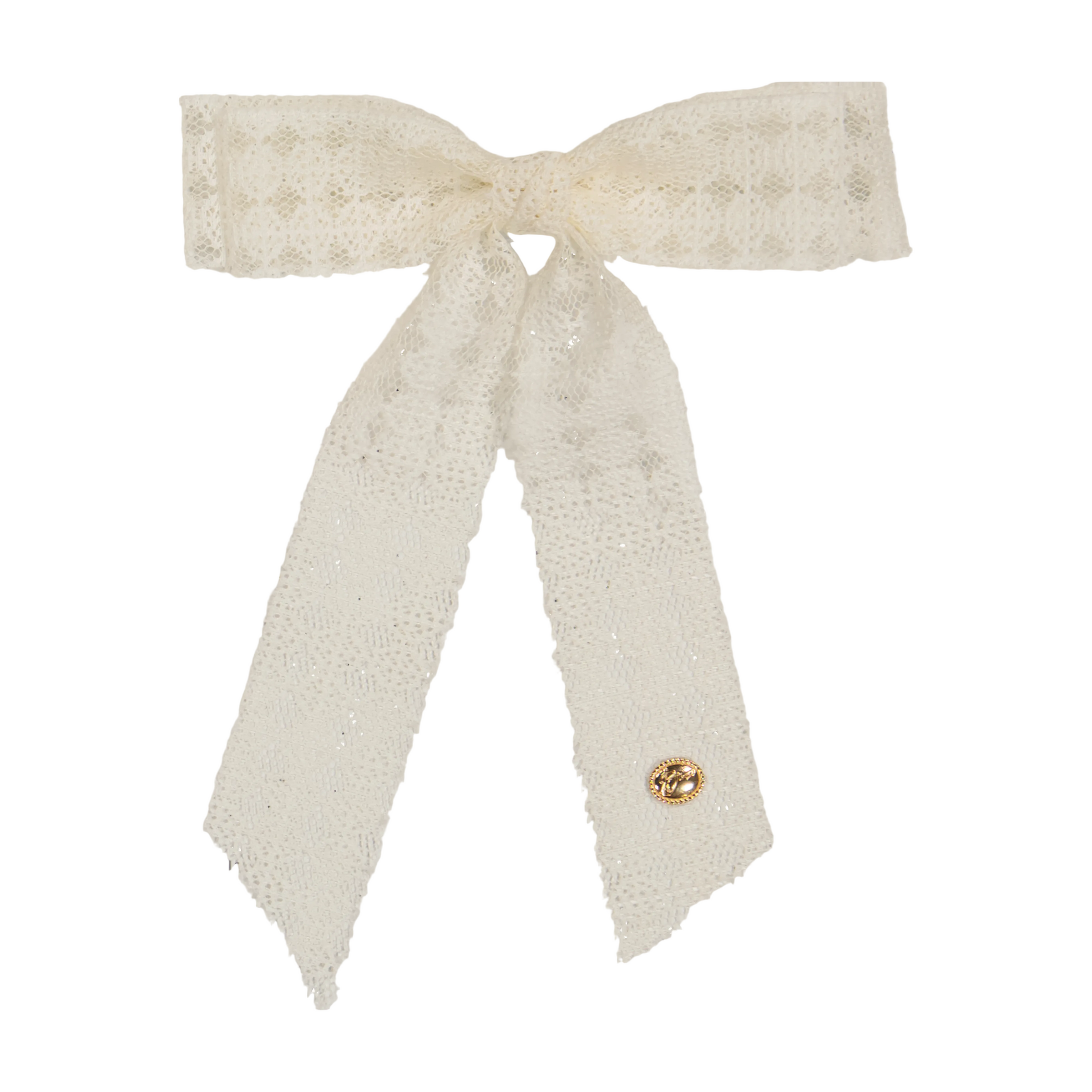 AM4564 DACEE LACE MESH BOW MED CLIP