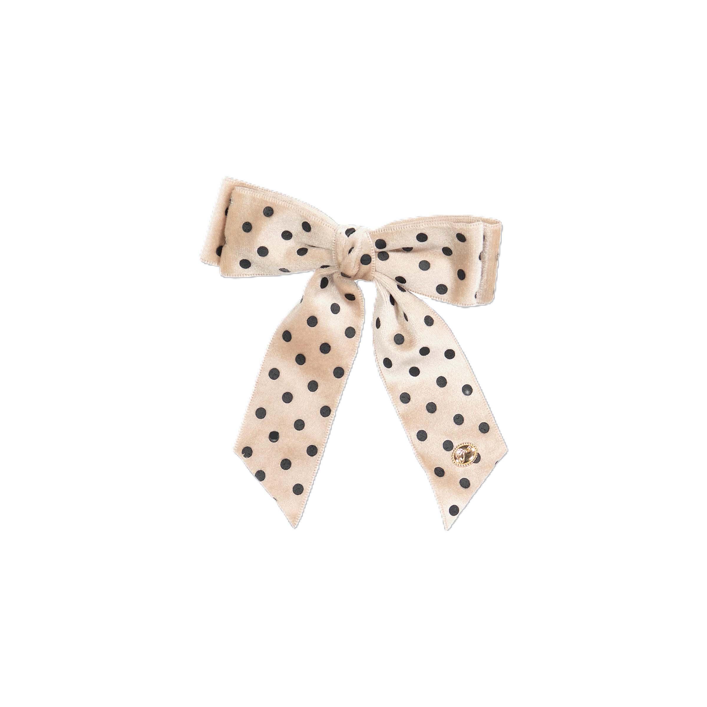 AM4644 DACEE VELVET POLKA DOTS MEDIUM CLIP