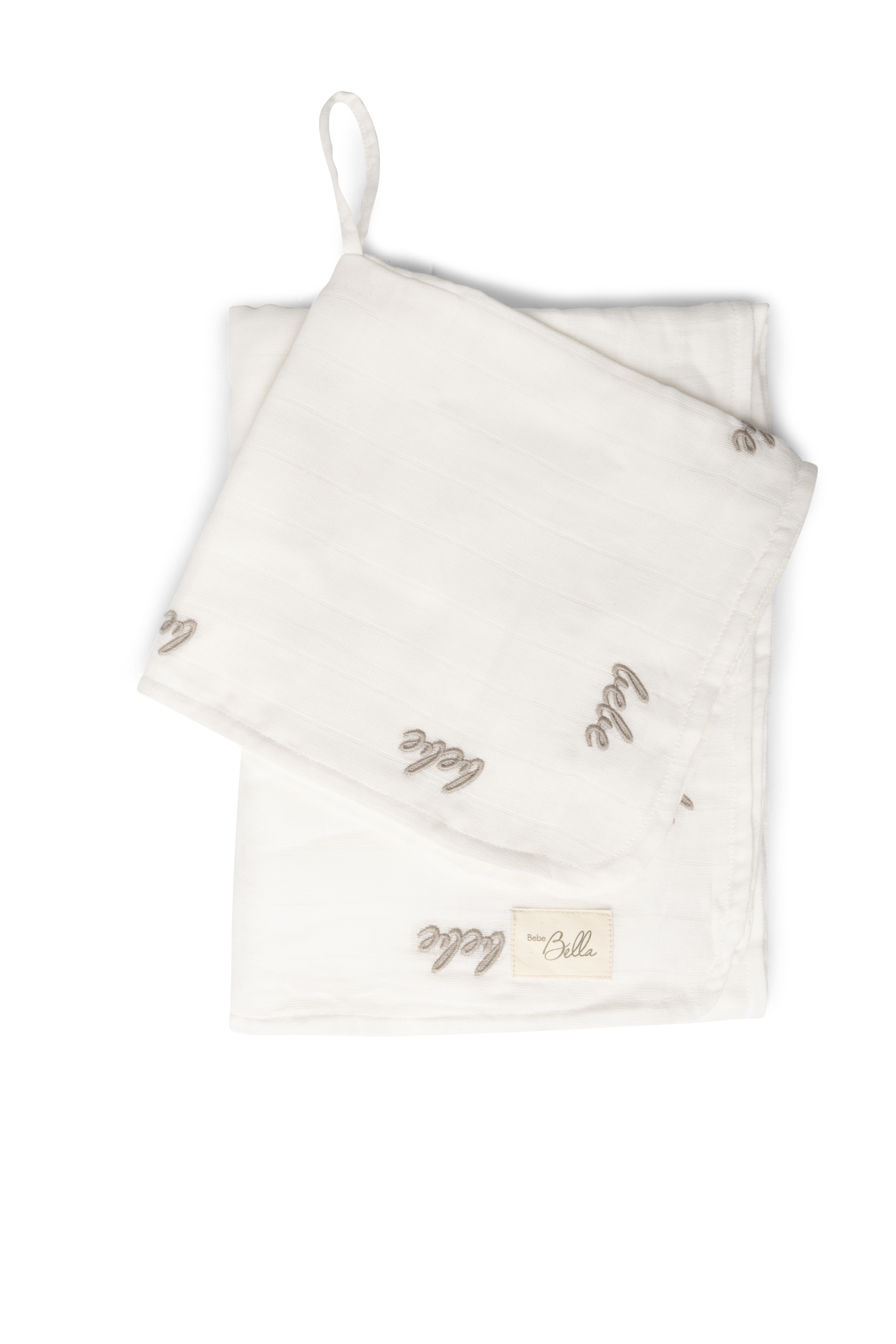 ASCY2427S BEBE BELLA EMBROIDERY SWADDLE + LOVEY SET OS