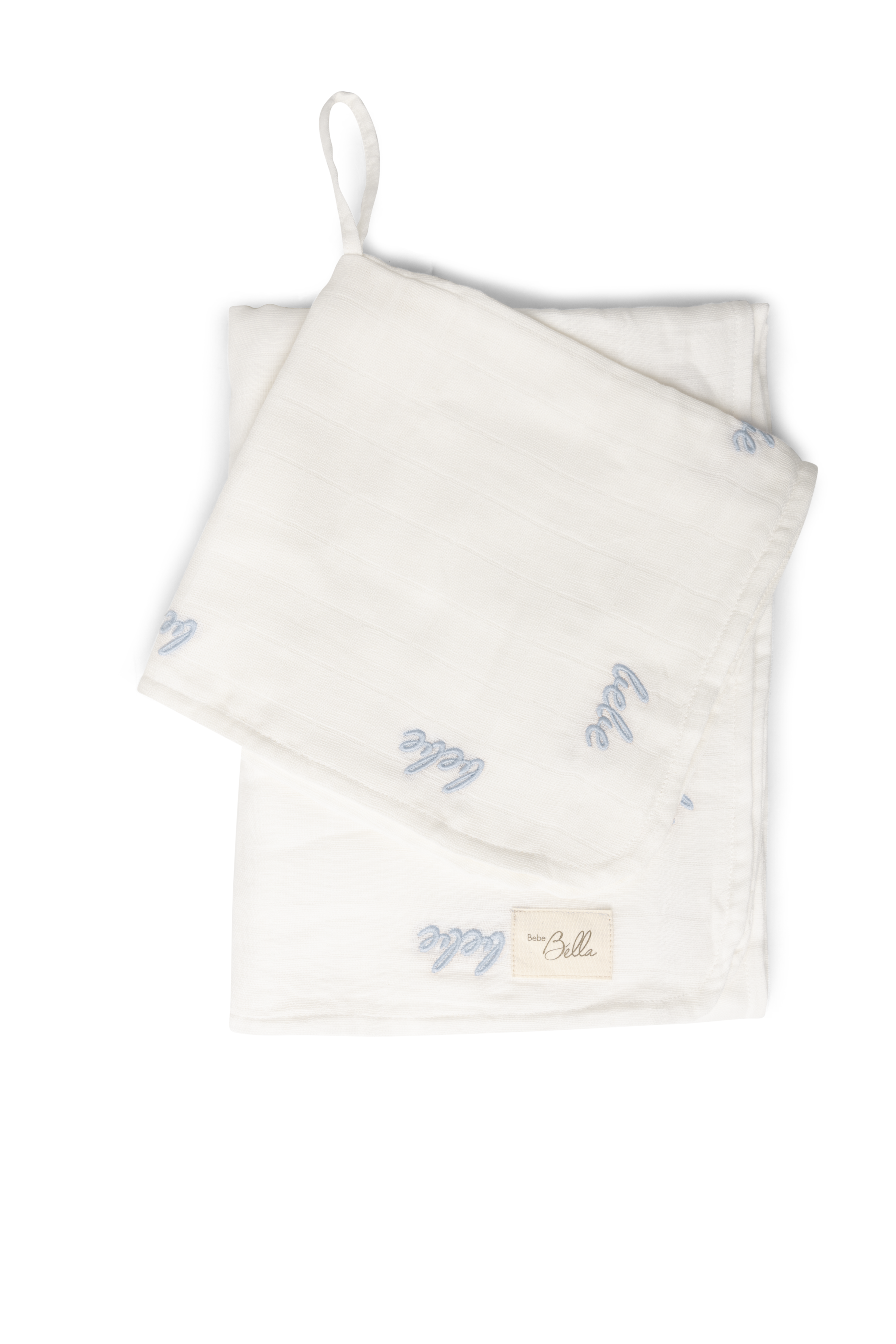 ASCY2427S BEBE BELLA EMBROIDERY SWADDLE + LOVEY SET OS