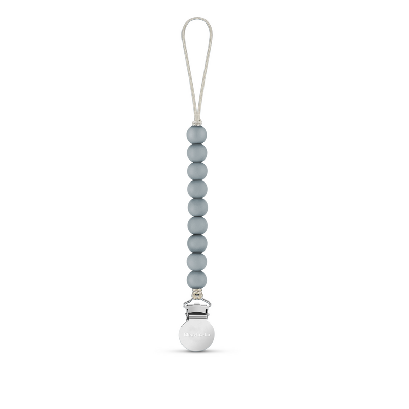 BLUE LA LA LULABABE PACIFIER CLIP