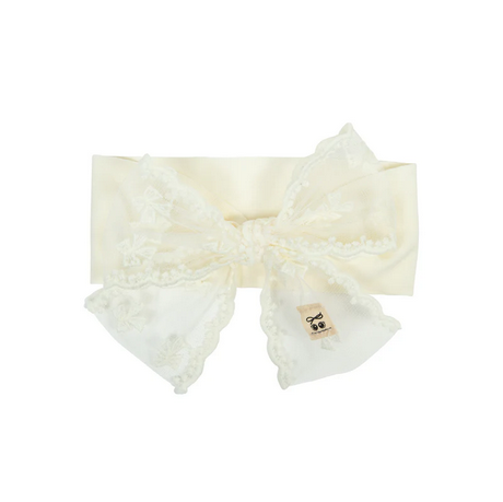 B1554T HEIRLOOMS BOW LACE TODDLER BAND