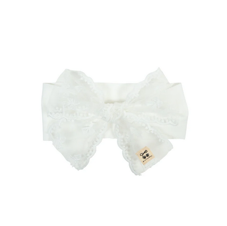B1554T HEIRLOOMS BOW LACE TODDLER BAND