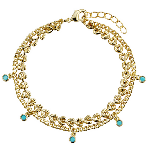 B4908 DLUX GP STS DOUBLE STRAND BRACELET