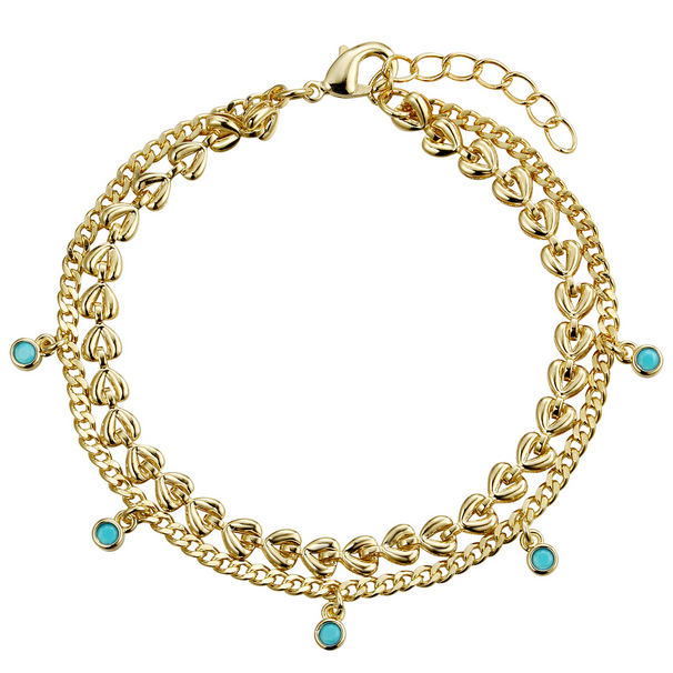 B4908 DLUX GP STS DOUBLE STRAND BRACELET