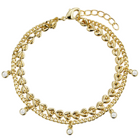 B4908 DLUX GP STS DOUBLE STRAND BRACELET