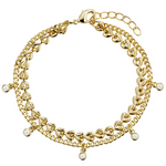 B4908 DLUX GP STS DOUBLE STRAND BRACELET