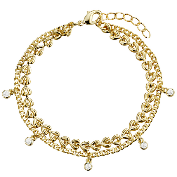B4908 DLUX GP STS DOUBLE STRAND BRACELET