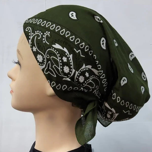 BAN100 REVAZ PRINT BANDANA PRETIED