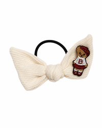 BANDEAU TEDDY KNITS PONY TIE