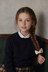 BANDEAU TEDDY KNITS PONY TIE