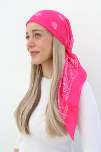SCARF BAR PAISLEY SQUARE HEAD SCARF (90X90)