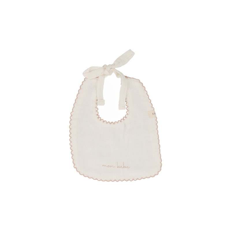 LILETTE EDGED MUSLIN BIB