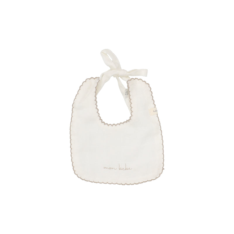 LILETTE EDGED MUSLIN BIB