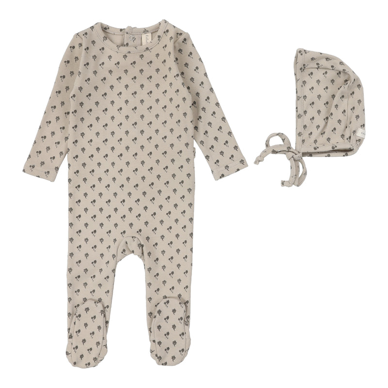 LILETTE BALLARD PRINT FOOTIE + BEANIE