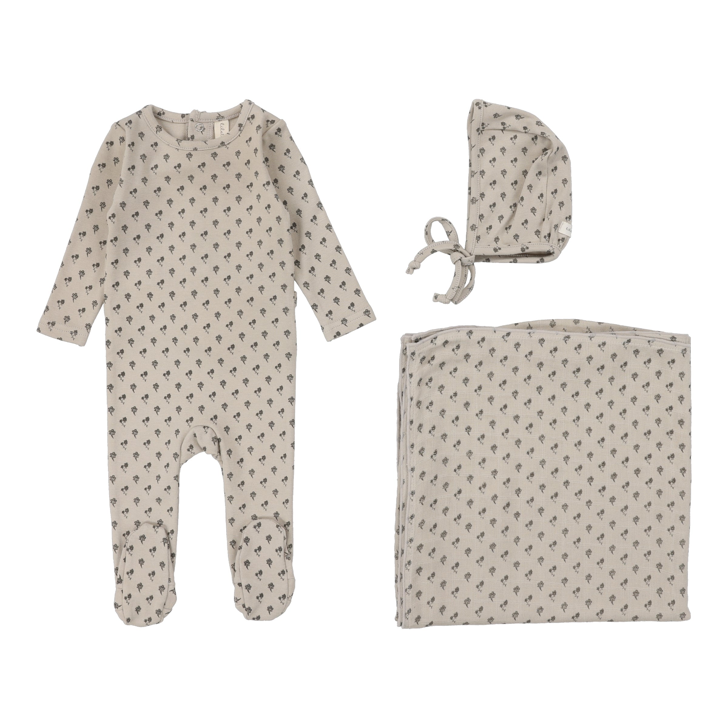 LILETTE BALLARD PRINT 3PC LAYETTE SET
