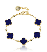 BT2428 LMTS 14K GP 4 CLOVER BRACELET