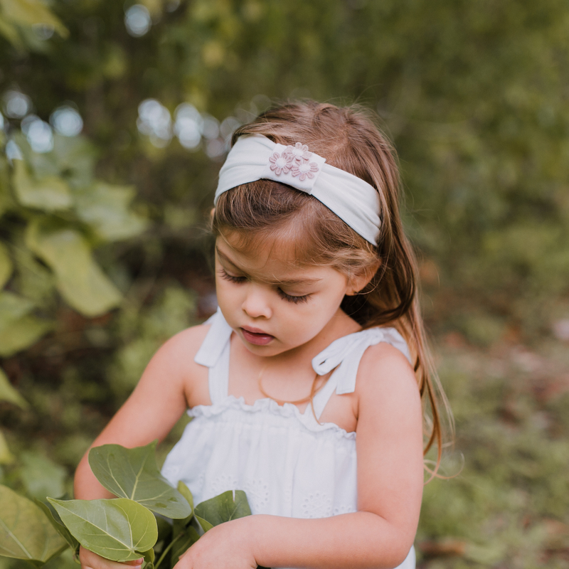 BANDEAU BABY FLOWER TURBAN BAND