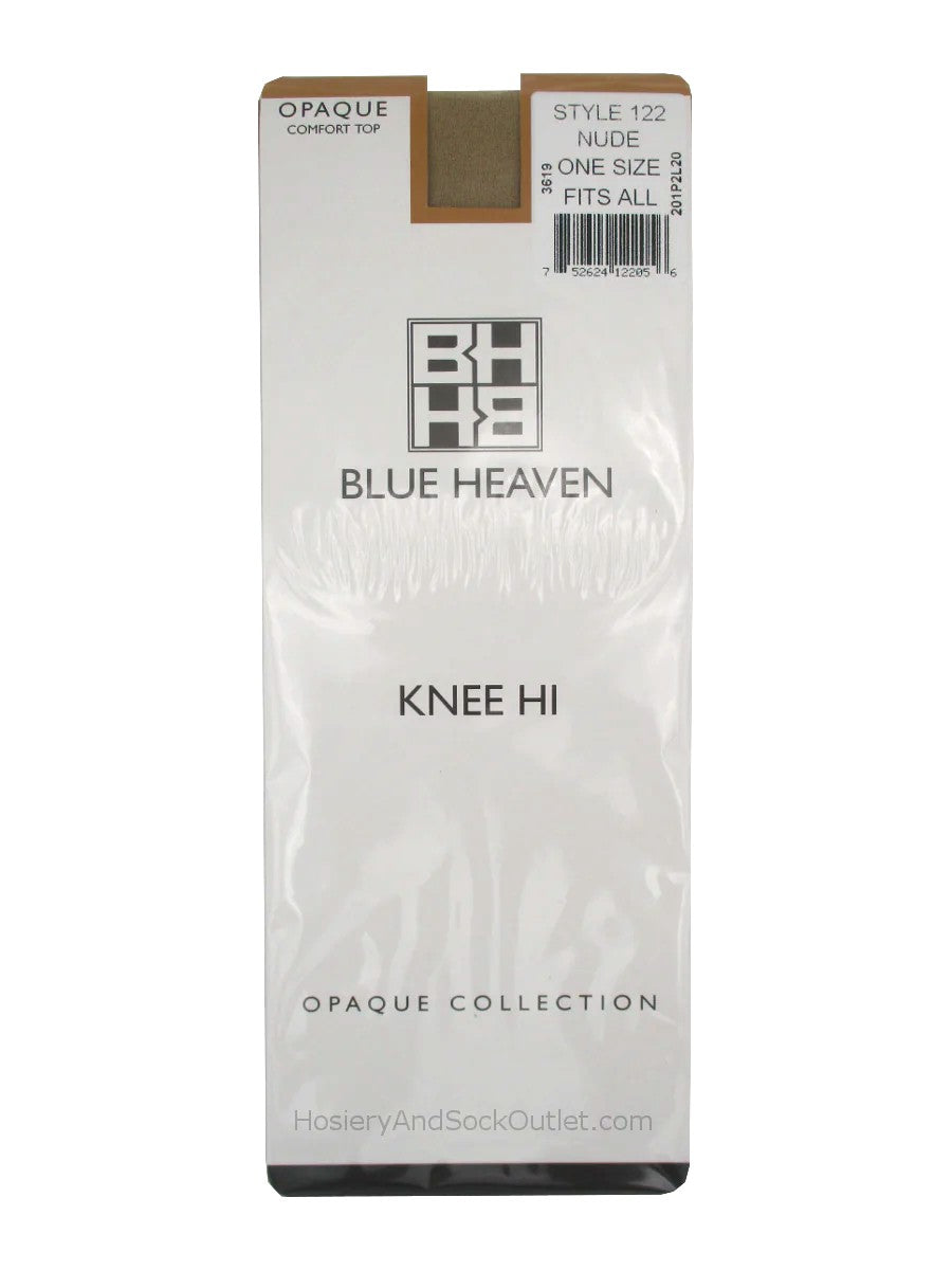 BLUE HEAVEN OPAQUE KNEE HI 122