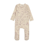 SL25403FS BONJOY LILAC PRINT FOOTIE + BEANIE SET