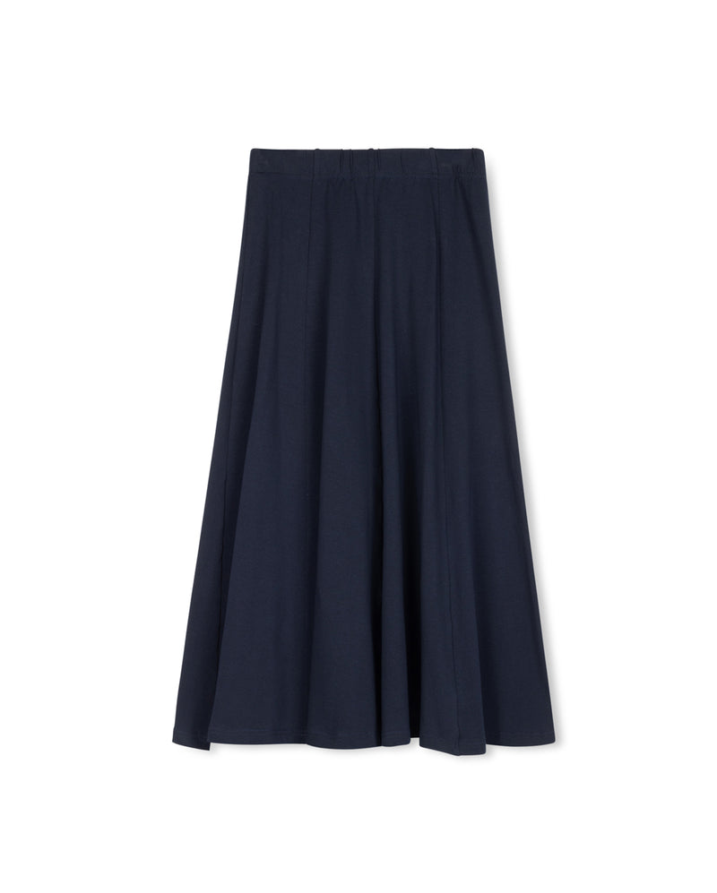 C-13023 CABANA PANEL T-SHIRT MIDI SKIRT