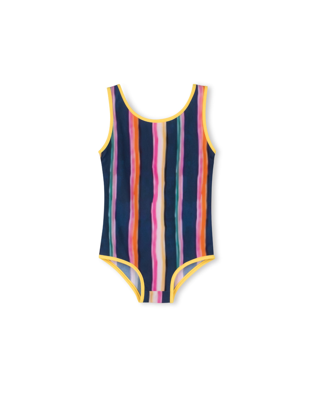 C-18621 CABANA BRUSH STRIPE TRIM BATHING SUIT
