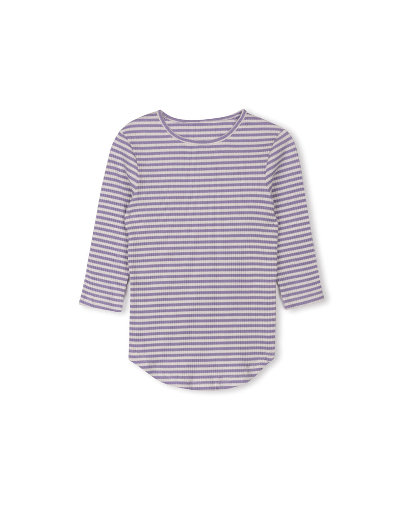 C-18895 CABANA STRIPE RIB BACK SEAM TEE