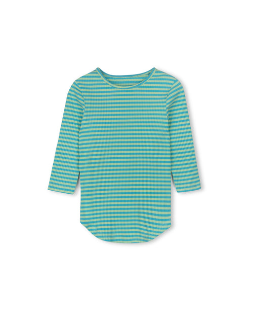 C-18895 CABANA STRIPE RIB BACK SEAM TEE